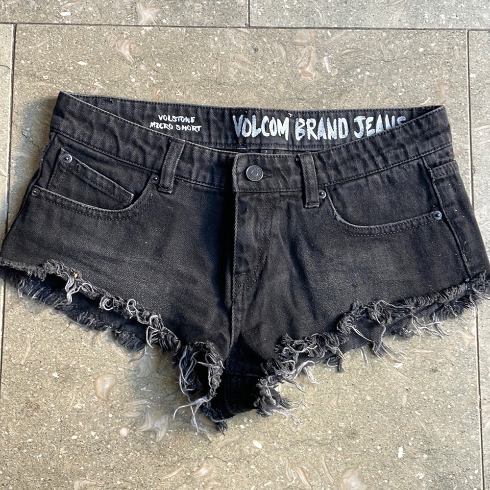 volcom micro denim cutoffs